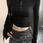 Half-Button Slim Top YLS1052