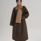 Scarf Design Long Wool Coat SRS0409