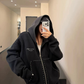 Studded Design Hooded Zip Jacket YLS1033