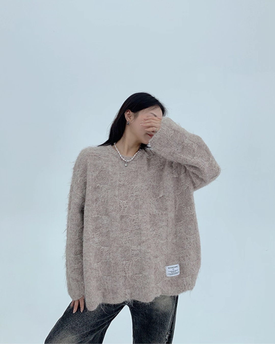 Mohair Touch Knit Top YLS0969