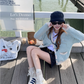 V-Neck Striped Cardigan DEM0017