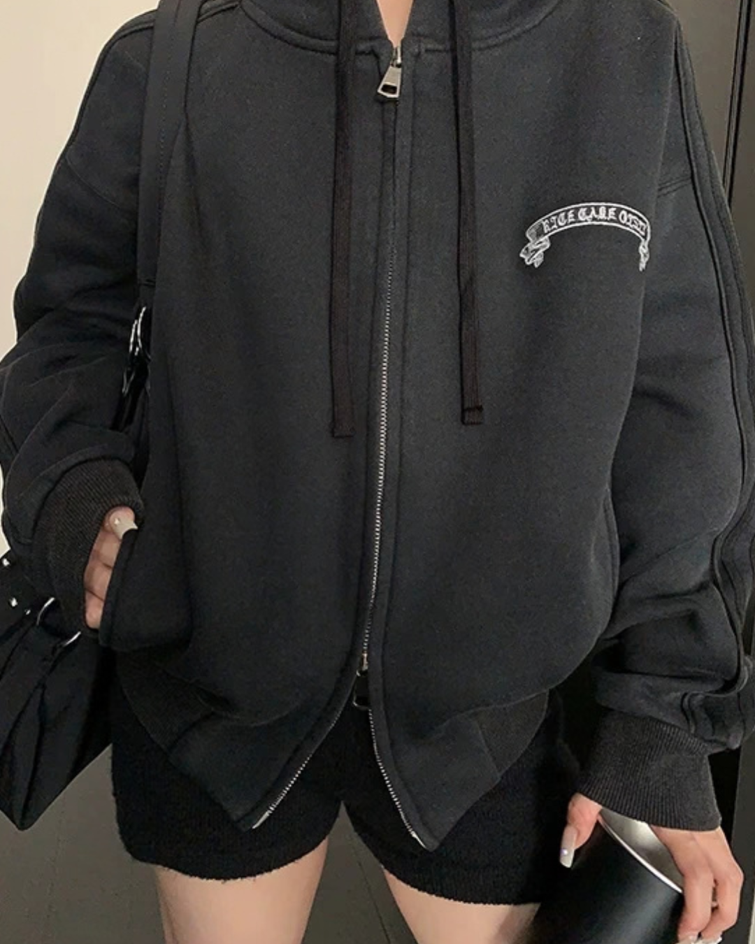 Side Line Double Zip Big Hoodie YLS1053