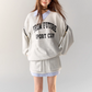 Retro Preppy Collar Sweat Tops / Mini Skirt ASG0009