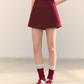 Plaid Spliced Hood Hoodie / Mini Skirt / Flare Pants ASG0066