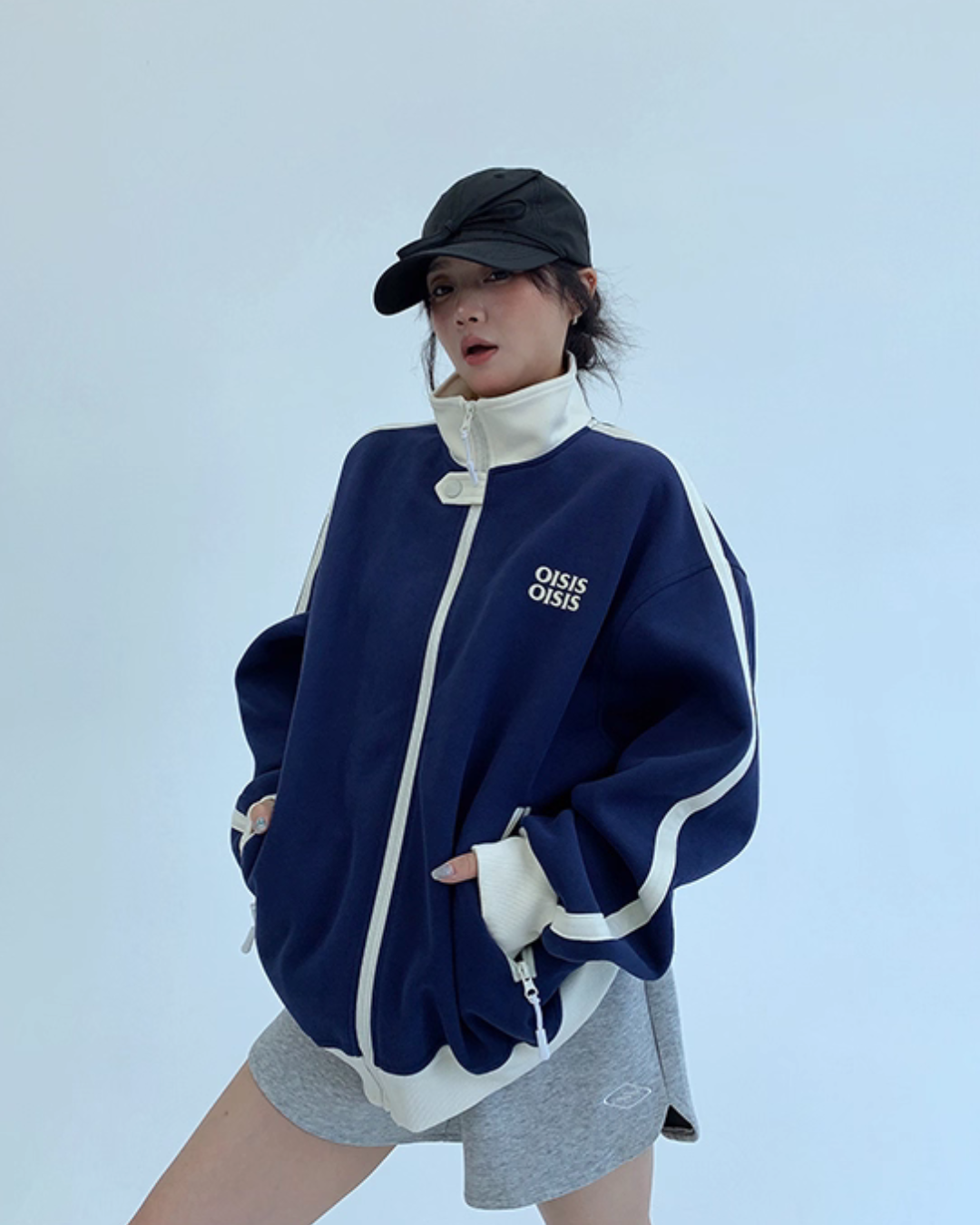 Stand Neck Track Jacket YLS0888