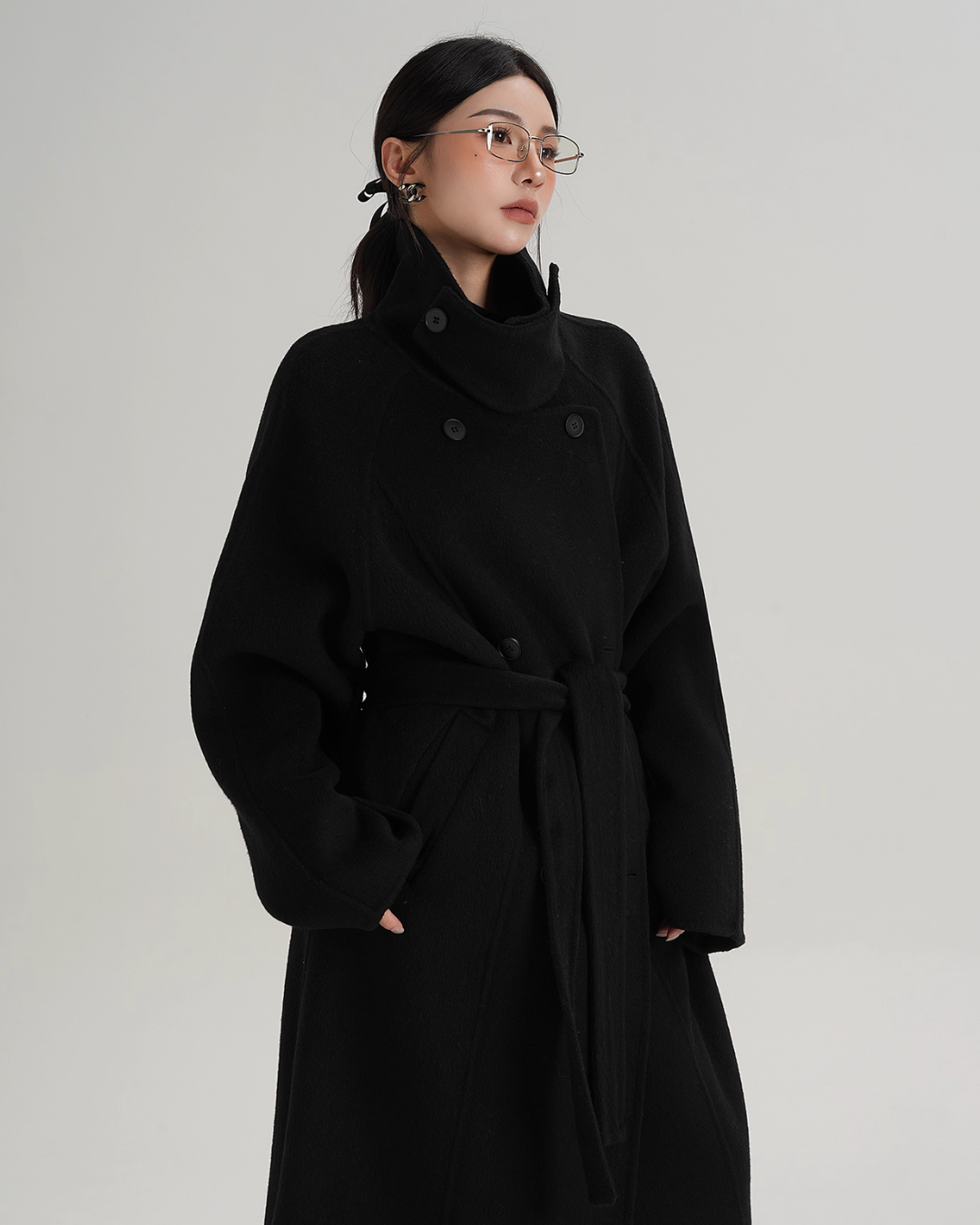 Elegant Long Wool Coat SRS0365