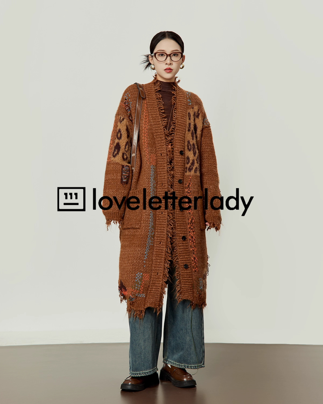 V-Neck Random Knit Cardigan LLA0537