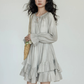 Front Ribbon Tiered Mini Dress VAS0218