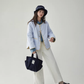 Wave Quilting Collarless Jacket AMU0045