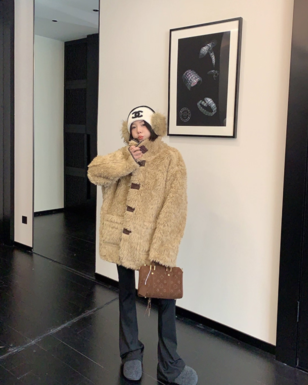 Boa Fleece Reversible Coat YLS1011