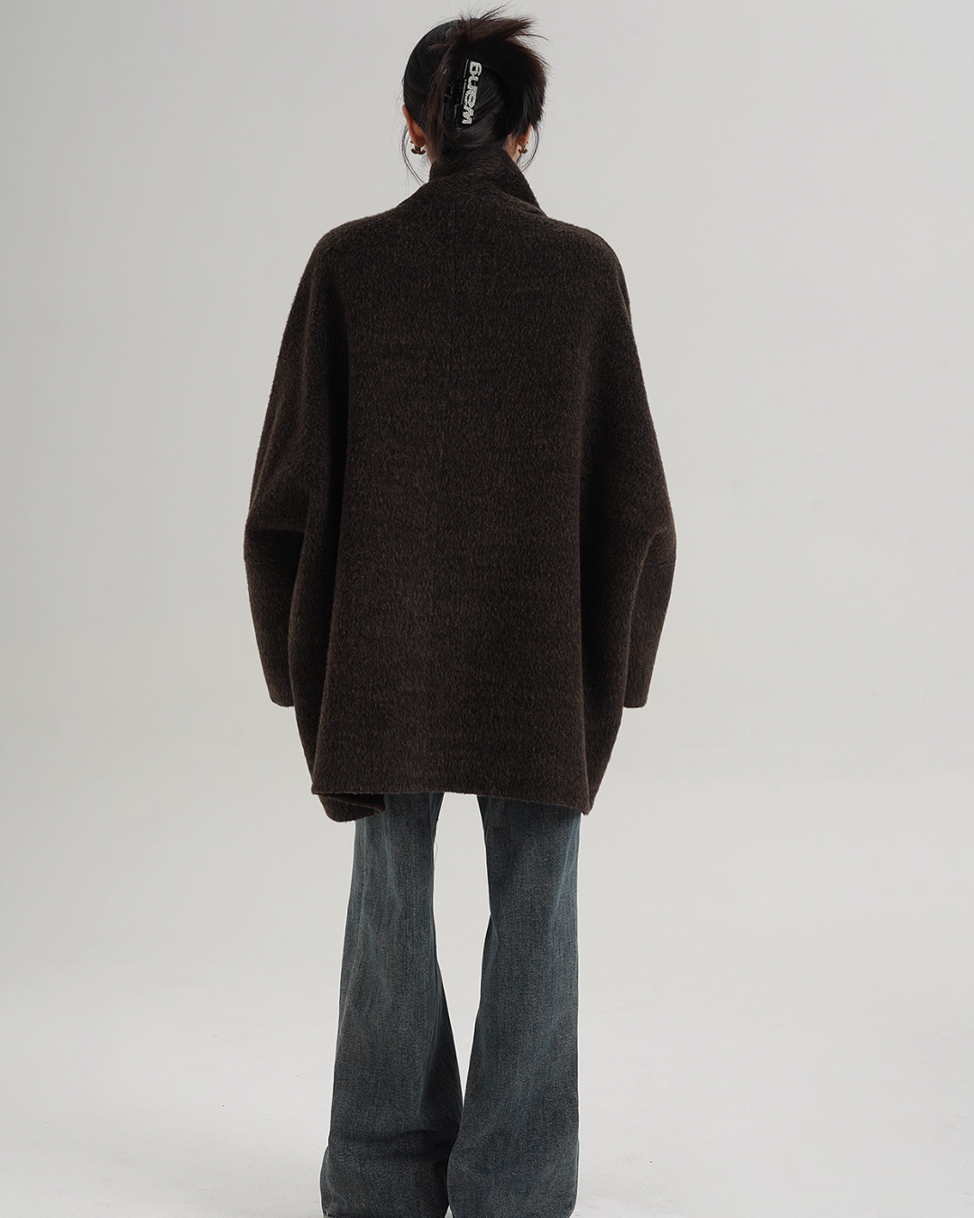 Collarless Wool Coat SRS0367