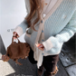 V-Neck Striped Cardigan DEM0017