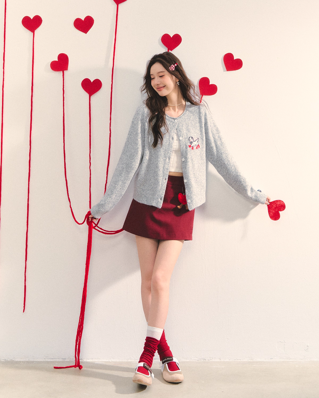 Plaid Spliced Hood Hoodie / Mini Skirt / Flare Pants ASG0066