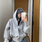 Pearl Cropped Hood Jacket YLS0832