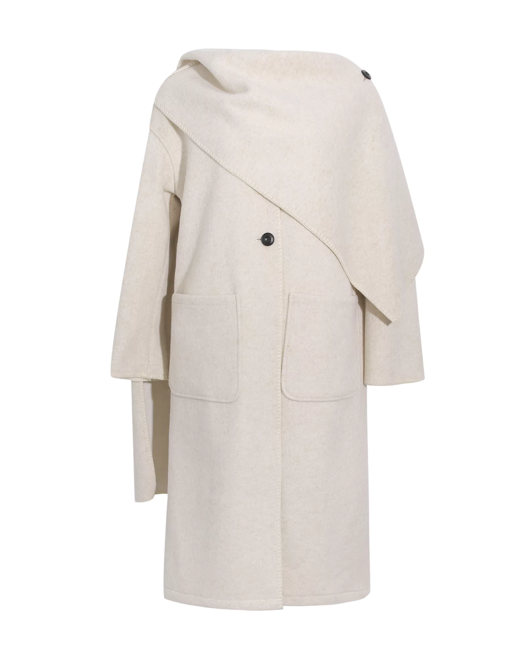 Scarf Collar Wool Coat WDB0004