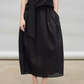 French Ribbon Sleeveless Top / Irregular Tulip Hem Skirt TEO0010