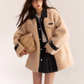 Denim Shearling Casual Coat  ASG0050