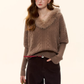 Fur Collar Cable Knit Top ASG0077