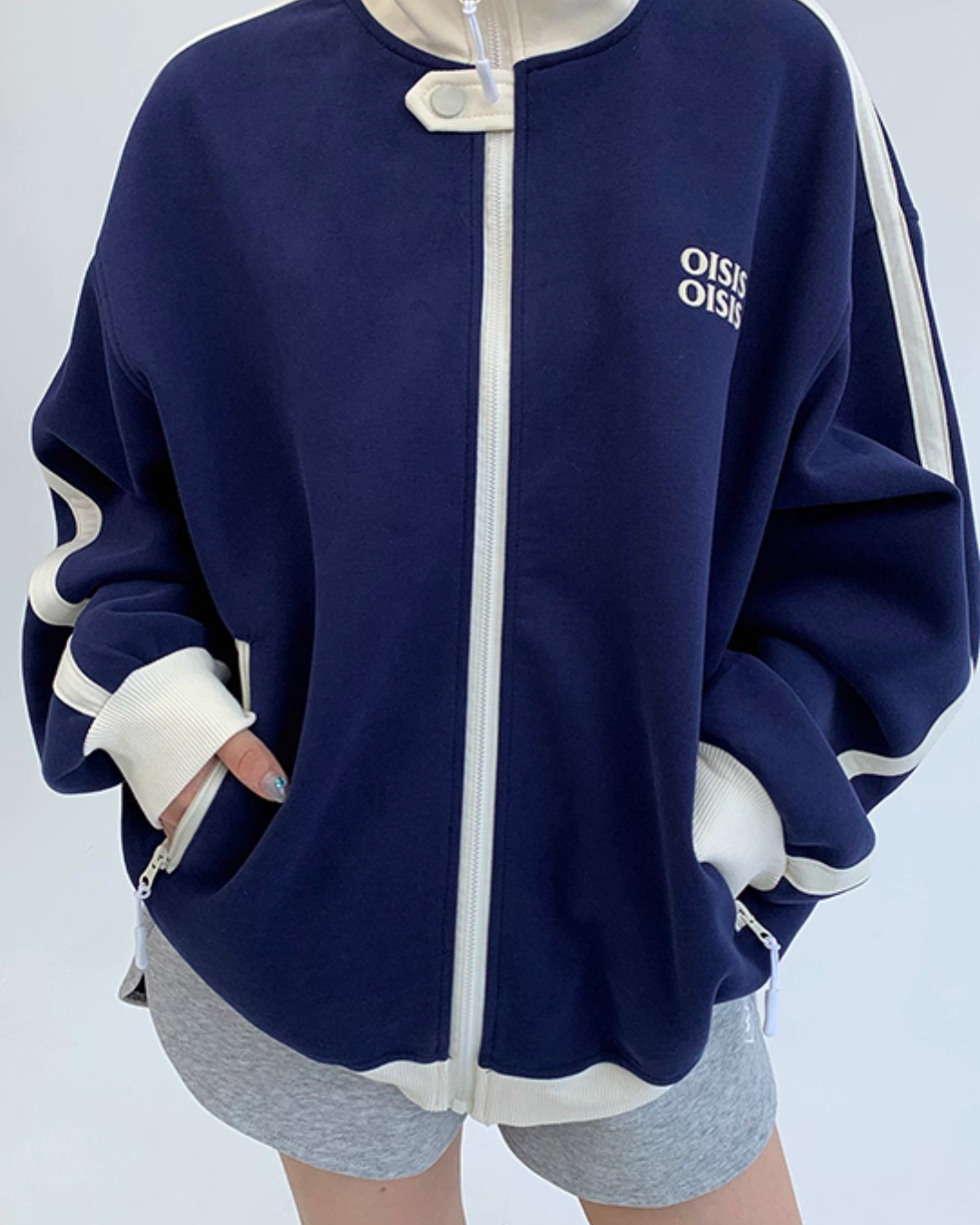 Stand Neck Track Jacket YLS0888