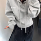Vintage Short Hood Sweatshirt YLS0915
