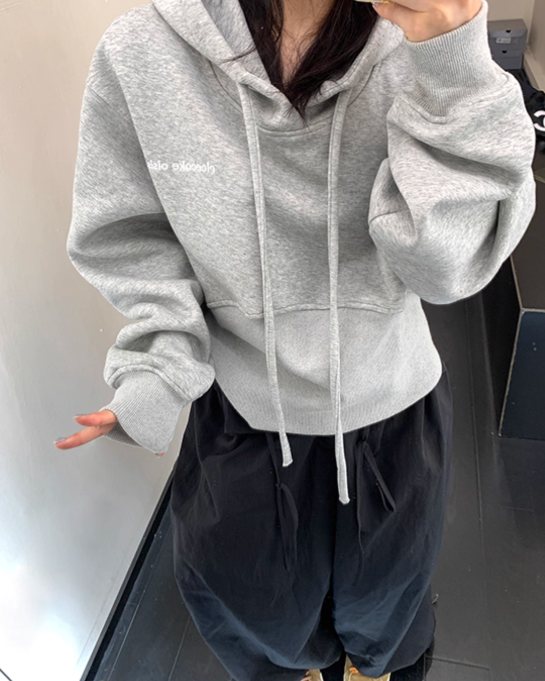 Vintage Short Hood Sweatshirt YLS0915