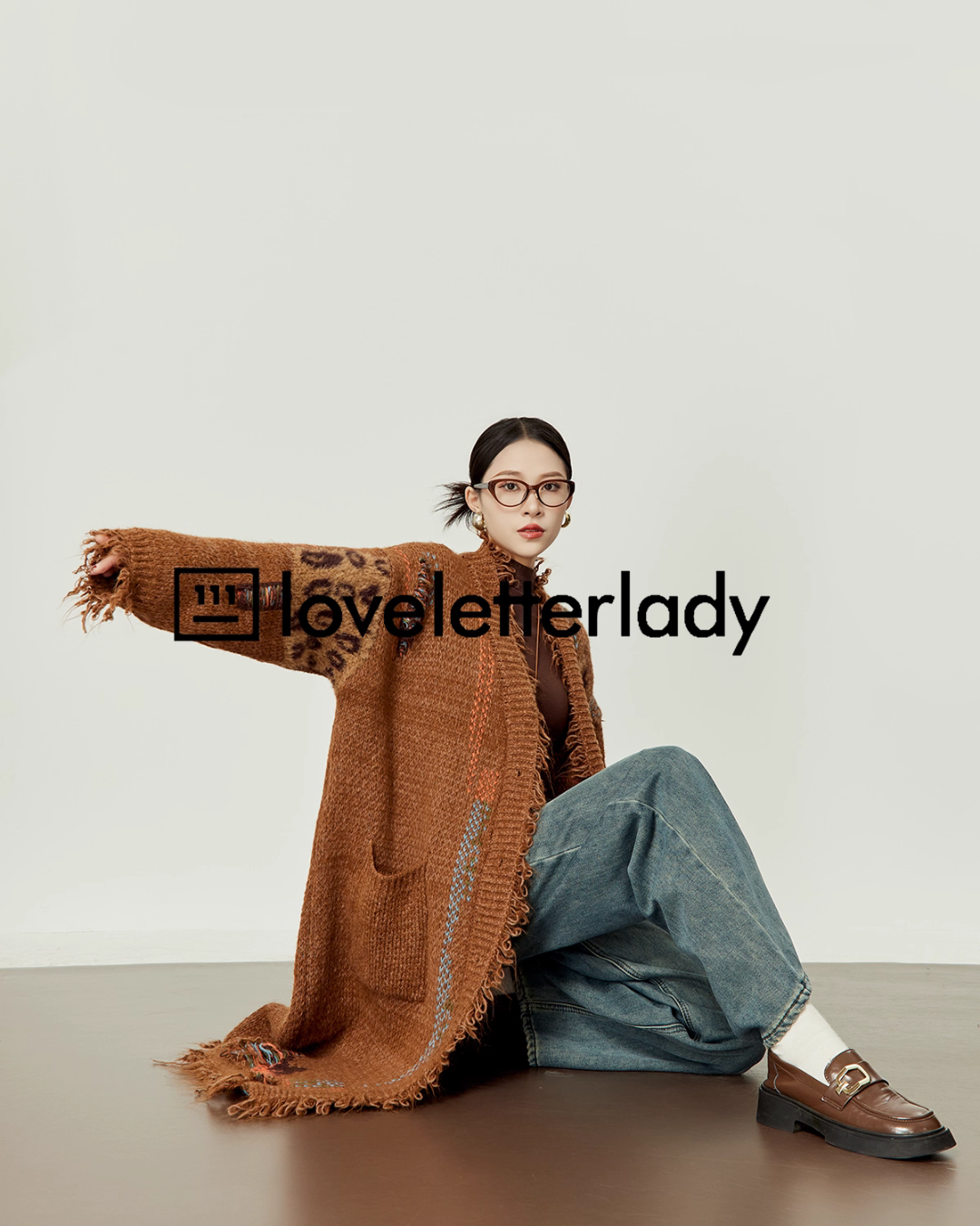 V-Neck Random Knit Cardigan LLA0537