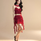 Chiffon Ruffle Tops / Chiffon Skirts LAS0019