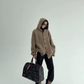 Oversized Hooded Knit Cardigan YLS1059