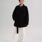 Mid Length Belted Wool Coat SRS0363