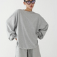 Loose Silhouette Long Sleeve Top / Wide Half Pants ACS0249