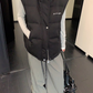 Stand Collar Cotton Down Vest YLS1012