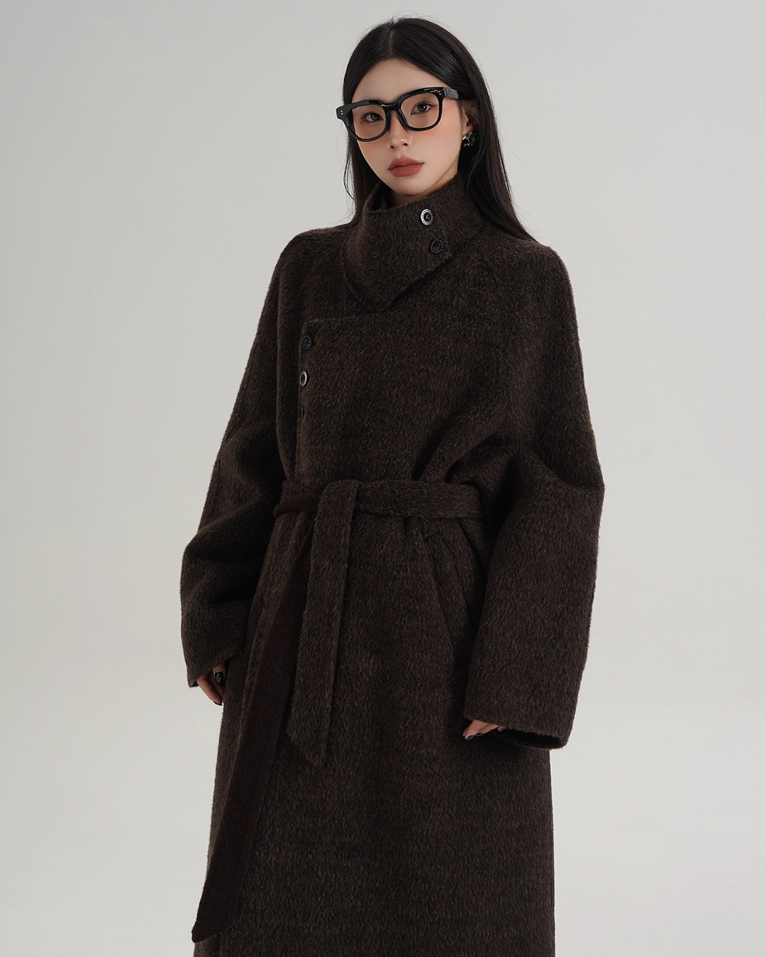 Stand Collar Long Coat SRS0368