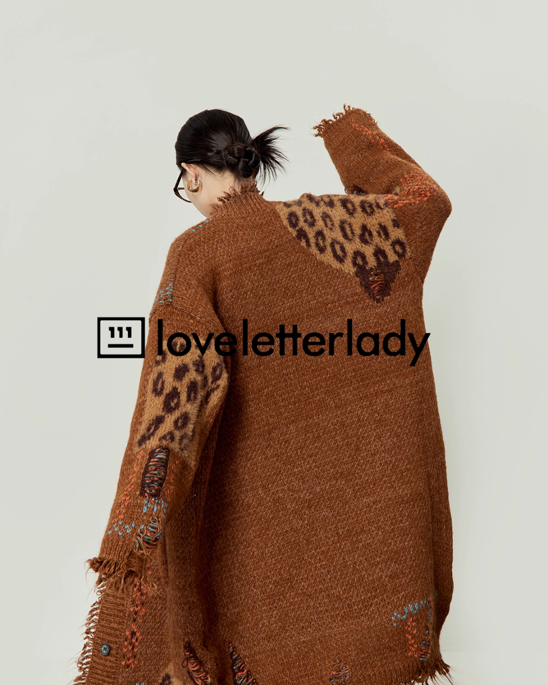 V-Neck Random Knit Cardigan LLA0537