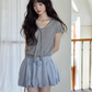 French Sleeve Knit Top SMS0027