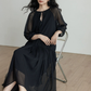 Feminine Tiered Long Dress VAS0197