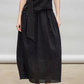 French Ribbon Sleeveless Top / Irregular Tulip Hem Skirt TEO0010