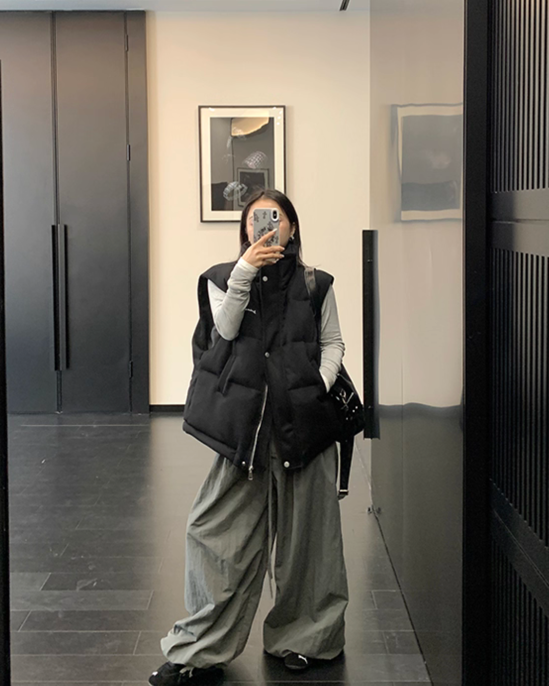 Stand Collar Cotton Down Vest YLS1012