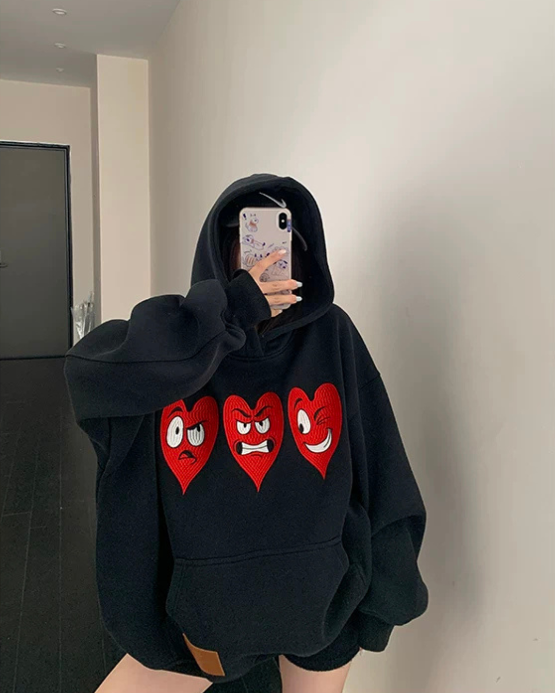 Heart Cartoon Hoodie YLS1073