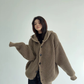 Oversized Hooded Knit Cardigan YLS1059