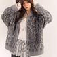 Leopard Print Knit Cardigan ASG0057