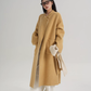 Scarf Collarless Coat SRS0412
