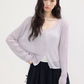 V-neck summer knit cardigan CHS0004