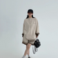 Gradient Loose Long Sleeve Top / Half Pants YLS0885