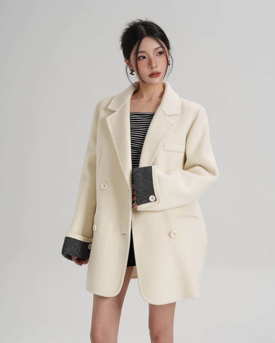 Back Sleeve Wool Blazer SRS0360