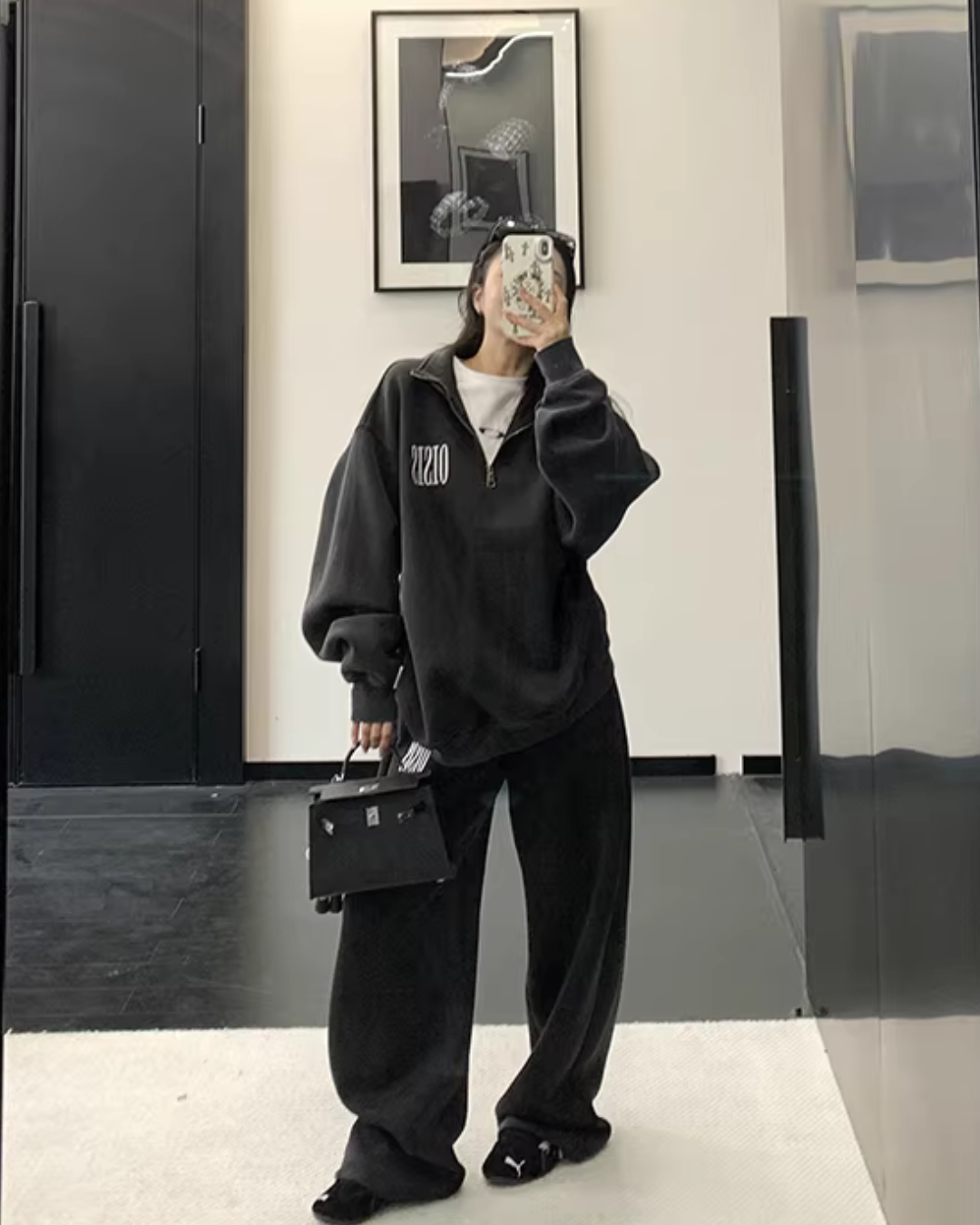 Half-Zip Sweatshirt / Wide Sweatpants YLS1020