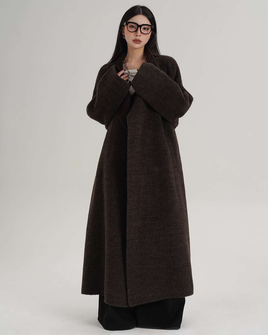 Stand Collar Long Coat SRS0368