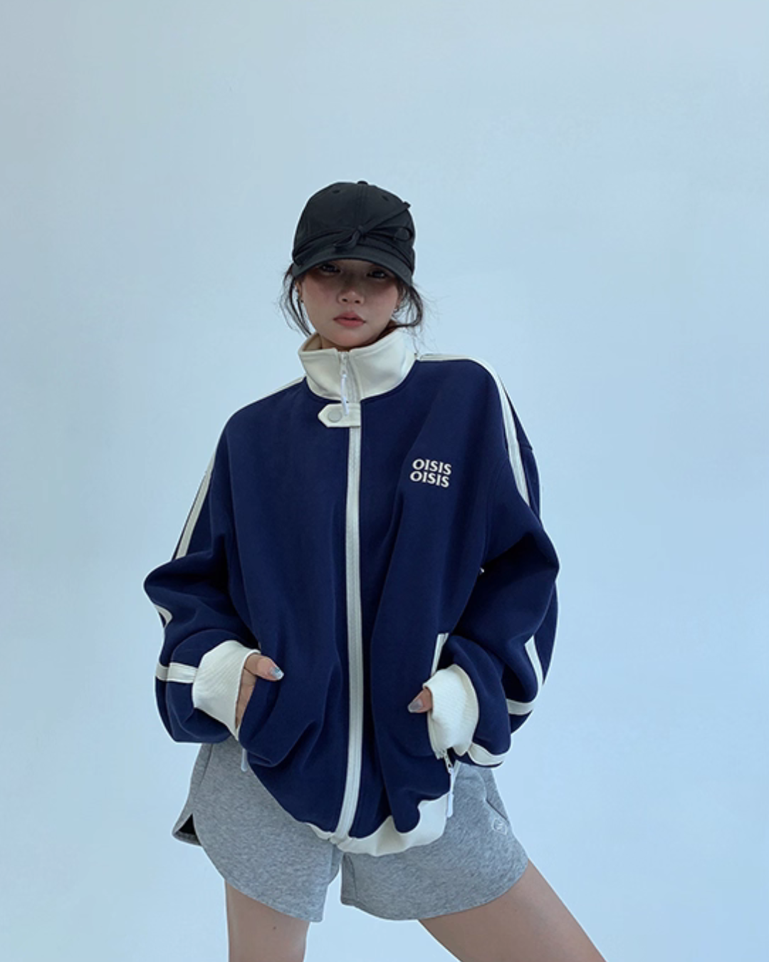 Stand Neck Track Jacket YLS0888