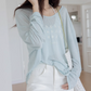 Round Neck Thin Long Sleeve Top VNS0014