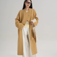 Scarf Collarless Coat SRS0412