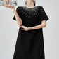 Bijou Neck Mini Dress FER0205